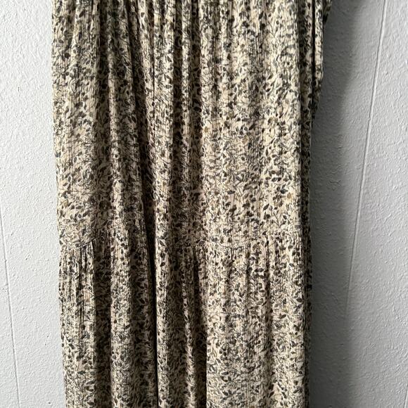 Carly Jean Babydoll Dress Womens Medium Floral Midi Dark Forest Fairy Boho Beach - Picture 9 of 15